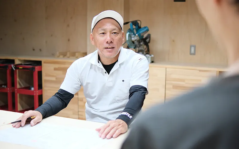 お客様のご要望を真摯に聞く阿野工務店代表
